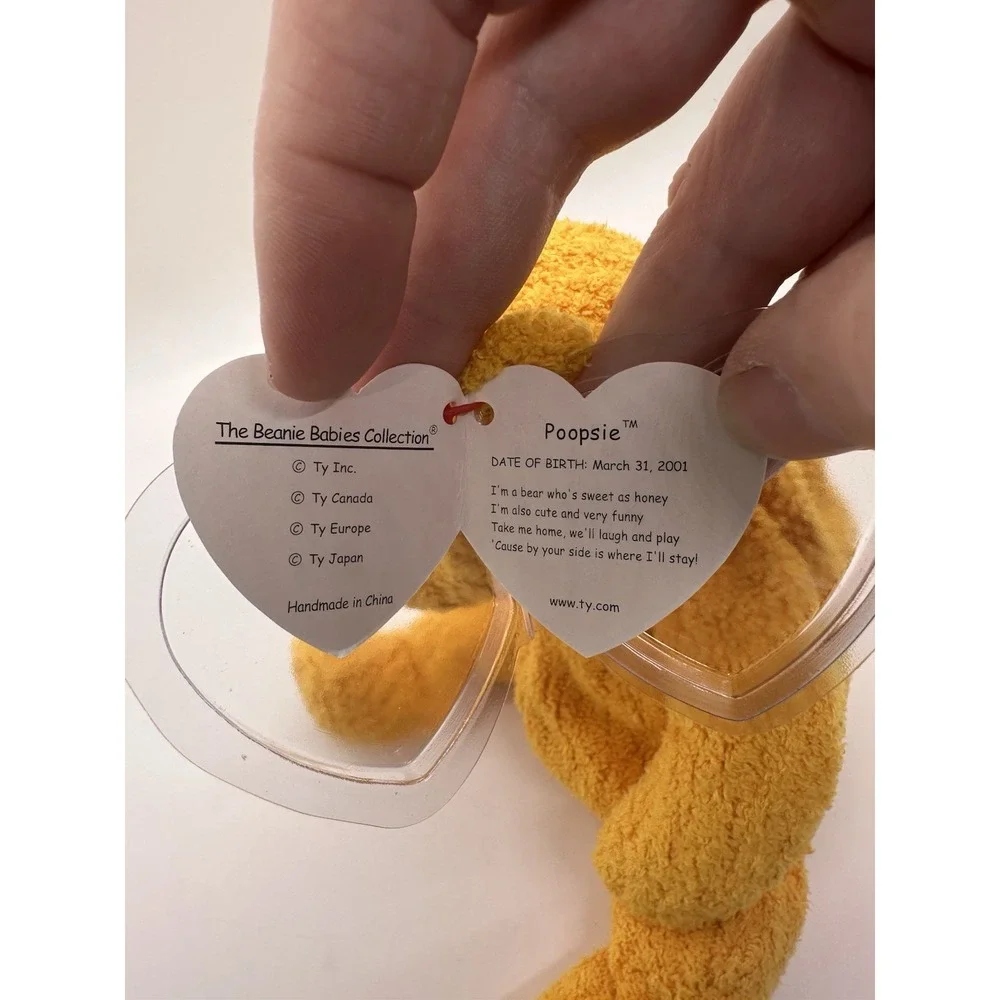 Ty Beanie Babies - Poopsie the Bear -‎ (2001, Retired)